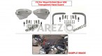 Fit For Royal Enfield Bear 650 Transparent White Hand Guard Kit - SPAREZO